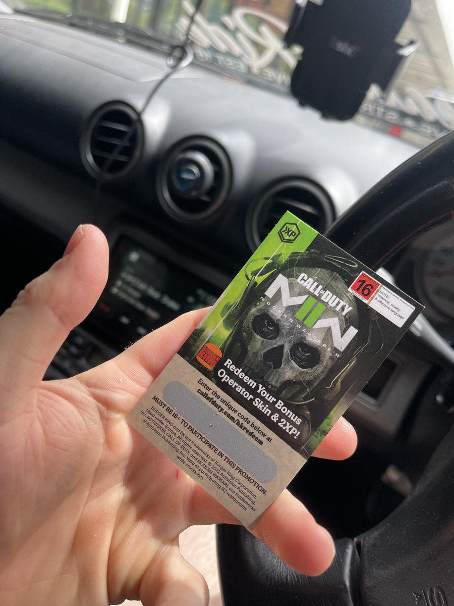 zJoshys's tweet photo. If you are after a code for this sick Burgertown skin and 2XP code please message me asap!!
Gonna do one final restock tonight of codes and that will be it. $25USD each Via Paypal/Bitcoin
#burgertown #BK #CODES #ModernWarfareII #ModernWarfare2 #mw2 #MWII #codcode #hungryjacks https://t.co/pyicRLEM5v
