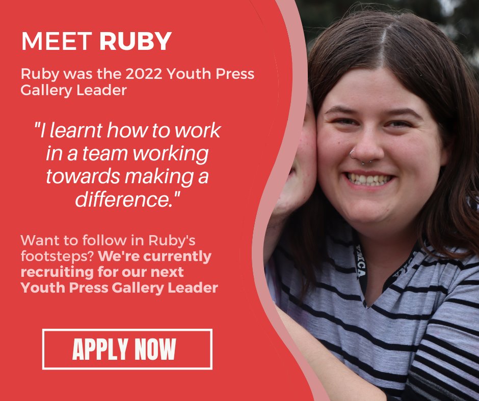 We're recruiting for our 2023 Taskforce!

Apply now to be the next Youth Press Gallery Leader!

Check out the details on the Taskforce application pack at our website: vicyouth.ymca.org.au/learning-and-l…

Applications close November 20th 2022