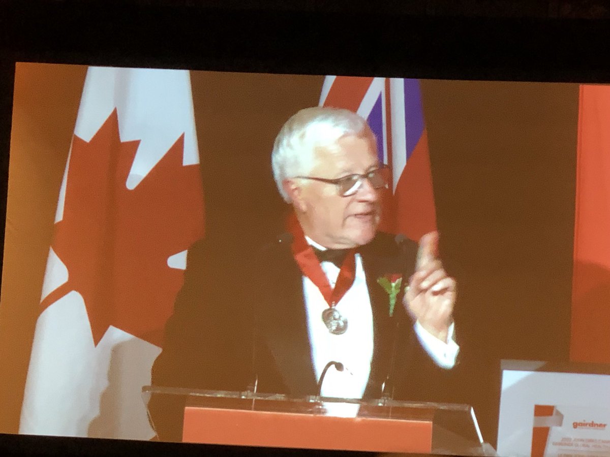 Congratulations JohnDick ⁦<a href="/GairdnerAwards/">Gairdner Foundation</a>⁩ winner and <a href="/U2/">U2</a> fan ⁦<a href="/UofT/">University of Toronto</a>⁩ ⁦<a href="/r2rnow/">Research2Reality</a>⁩