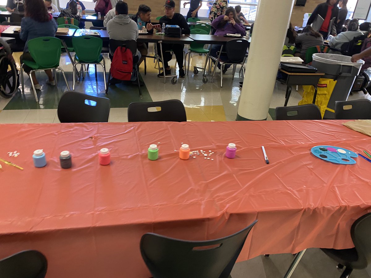 eileen_barboza's tweet photo. When you have a GREAT TEAM, this thing they call “WORK” is not really work at all… it’s JOY, FUN, WORTH IT! Huskies Friends Having Fun was a hit today as they painted pumpkins and did some art work! LOVE MY HUSKIES and MY TEAM! 💚💛🫶🏼 #ALERocks #HuskyPride https://t.co/O5AWLdxQ5F