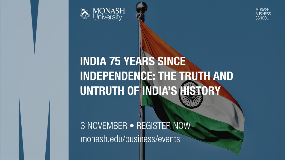 At this @CDES_Monash event, Prof Romila Thapar - an authority on how ancient Indian history has been interpreted in post-Independence India - speaks to an increasingly distorted narrative driven by populist politics & amplified by social media. Register at ow.ly/pHHa50L7Fj3