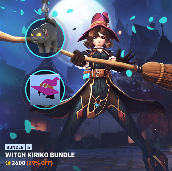 I've got 5 WITCH KIRIKO BUNDLES TO GIVEAWAY thanks to @PlayOverwatch! 🎉 TO PARTICIPATE: 🎃 Follow @skiesti_ 🎃 Like + Retweet this post 🎃 Tell me your fave part of the NEW Junkenstein's 5 WINNERS RANDOMLY SELECTED 24 HOURS FROM NOW!