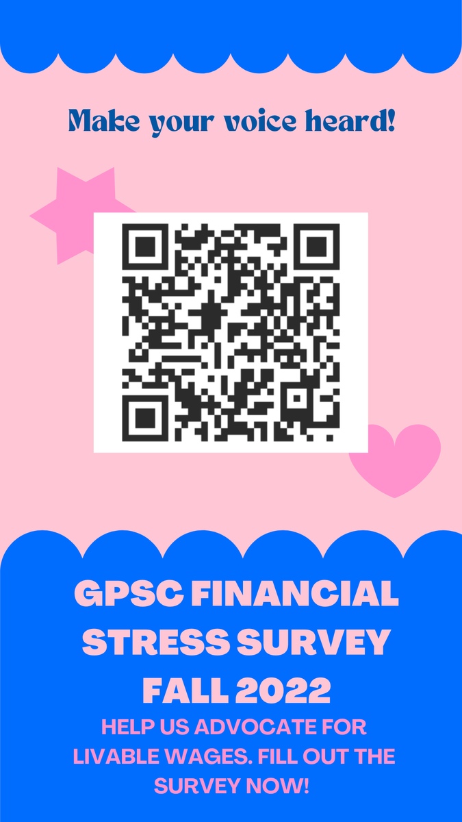 UAGPSC's tweet photo. Help us advocate for grad wages! Take our survey today 

https://t.co/b09LKKT2ll https://t.co/SgrbYn8OGM