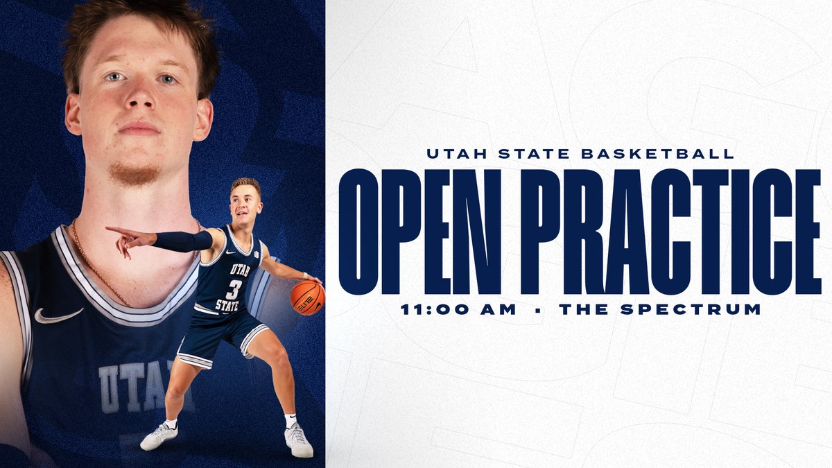 USU Men's Hoops (@usubasketball) on Twitter photo ๐จ Open Practice ๐จ
Pop by The Spectrum before the <a href="/USUVolleyball/">USU Volleyball</a> game this Saturday for our open practice!
Then it's just a short walk to #ClubEstes at 1:00 PM!
#AggiesAllTheWay ๐จ Open Practice ๐จ
Pop by The Spectrum before the <a href="/USUVolleyball/">USU Volleyball</a> game this Saturday for our open practice!
Then it's just a short walk to #ClubEstes at 1:00 PM!
#AggiesAllTheWay