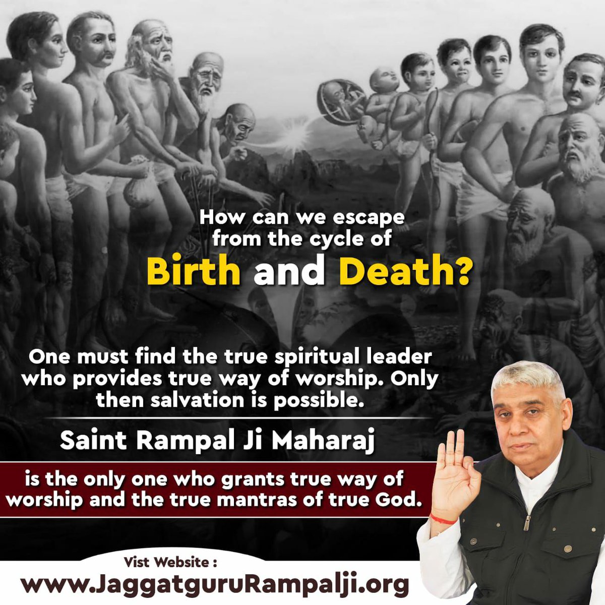 A soul continuously passes through 84 lakh species according to the sinful and meritorious deeds. One needs to take refuge in True Saint Rampal Ji Maharaj to escape from this cycle of birth and death. #GodMorningFriday