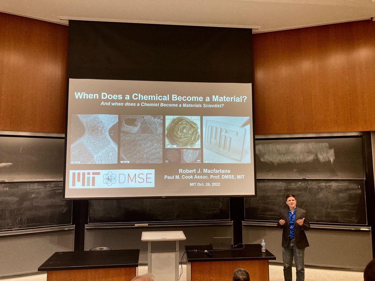 Macfarlane Lab (@labmacfarlane) on Twitter photo Great tenure talk yesterday by <a href="/Macfarlane_RJ/">Rob Macfarlane</a> about transitioning from chemistry to materials science! Great tenure talk yesterday by <a href="/Macfarlane_RJ/">Rob Macfarlane</a> about transitioning from chemistry to materials science!