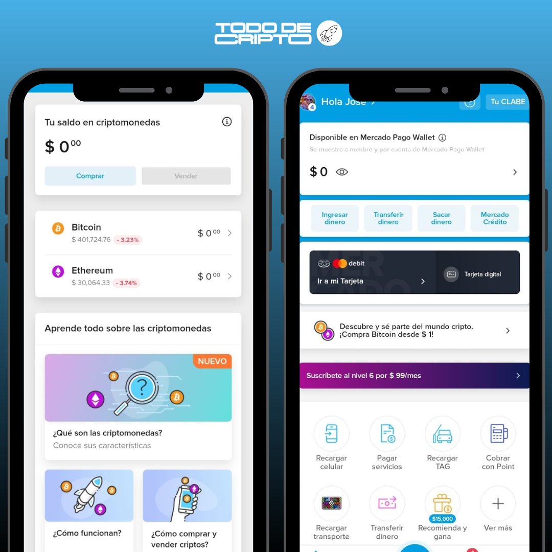 DE ÚLTIMO MOMENTO 🚨 Mercado libre habilita la compra de #bitcoin y  #ethereum en mercado pago. 🤯🚀
