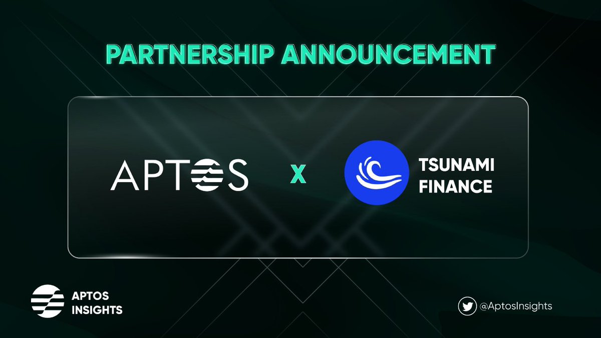 📍We celebrate our partnership 🔥
 
We are giving away 10 slots OG to 10 lucky winners 

To win 👇
1️⃣Follow <a href="/AptosInsights/">Aptos Insights 🌐🖤🤍</a>  &amp;  <a href="/TsunamiFinance_/">TsunamiX 🌊</a>
2️⃣ Like &amp; Retweet this tweet
3️⃣ Tag 3 friends

Thank you and good luck! 👍 

#FLM, #Aptos, #AptosInsights, #AptosEcosystem, #Giveaway