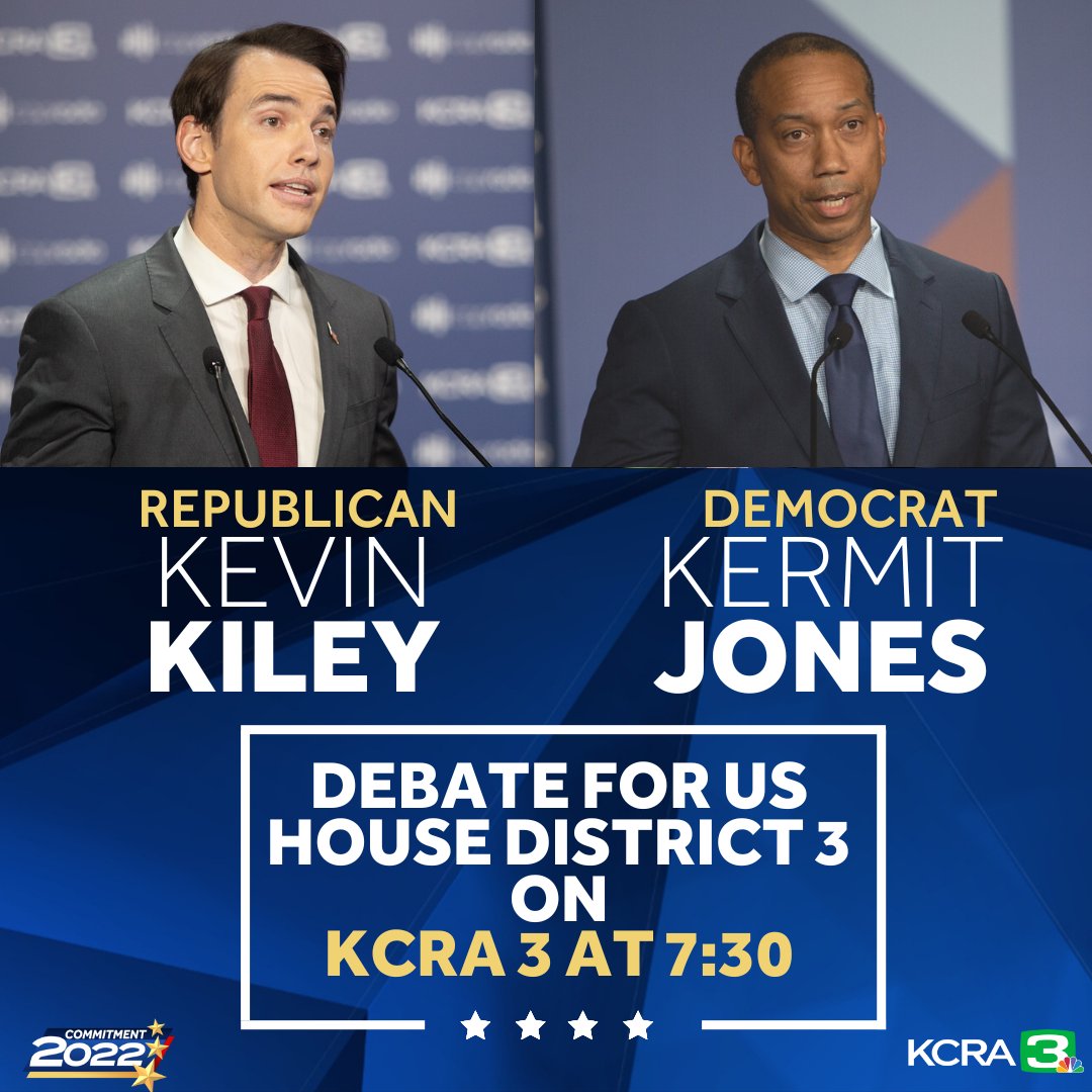 orko_manna's tweet photo. Tonight, both candidates for #California’s 3rd Congressional District – Republican Kevin Kiley & Democrat Kermit Jones – will face off in a KCRA 3 / CapRadio debate. I’ll be following it & fact-checking their responses. The debate begins on @kcranews at 7:30 p.m. #Commitment2022 https://t.co/iJXQxCVJd9