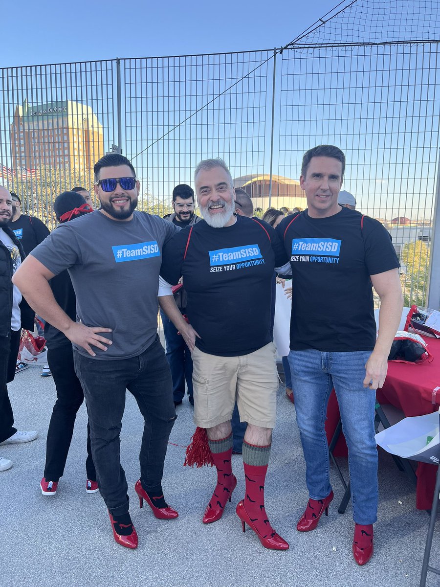 Rebeca Parada (@bsybert_prek8) on Twitter photo Our Scorpion men rocked those heels!! 👠👠
Thank you gentlemen for representing <a href="/BSybert_Prek8/">Rebeca Parada</a> and <a href="/SocorroISD/">Socorro ISD</a> in the Walk a Mile in Her Shoes fundraiser. Thank you for your time and efforts in supporting such a great cause ❤️ <a href="/DLopez_BSS/">Daniel Lopez</a> @EAgness_BSS #TeamSISD Our Scorpion men rocked those heels!! 👠👠
Thank you gentlemen for representing <a href="/BSybert_Prek8/">Rebeca Parada</a> and <a href="/SocorroISD/">Socorro ISD</a> in the Walk a Mile in Her Shoes fundraiser. Thank you for your time and efforts in supporting such a great cause ❤️ <a href="/DLopez_BSS/">Daniel Lopez</a> @EAgness_BSS #TeamSISD