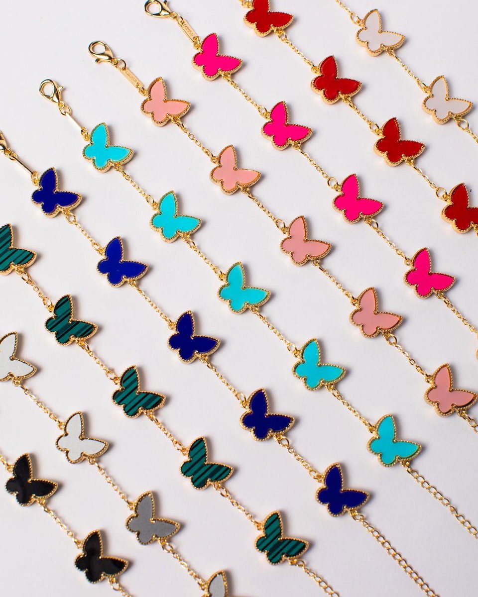 300moods's tweet image. butterfly bracelets 🦋