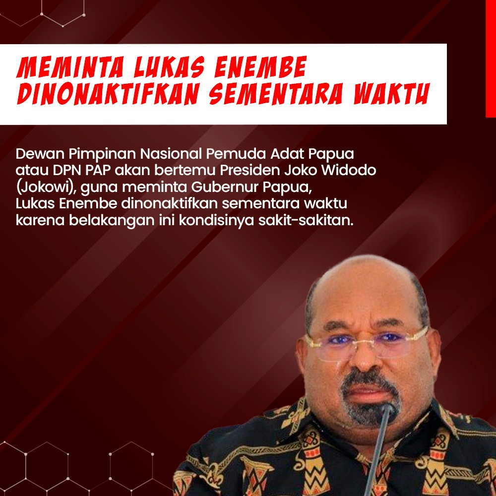 ilyas09770199's tweet photo. Meminta Lukas Enembe 
dinonaktifkan sementara waktu...
#PapuaTidakButuhLukas https://t.co/lIFv7J8ryw