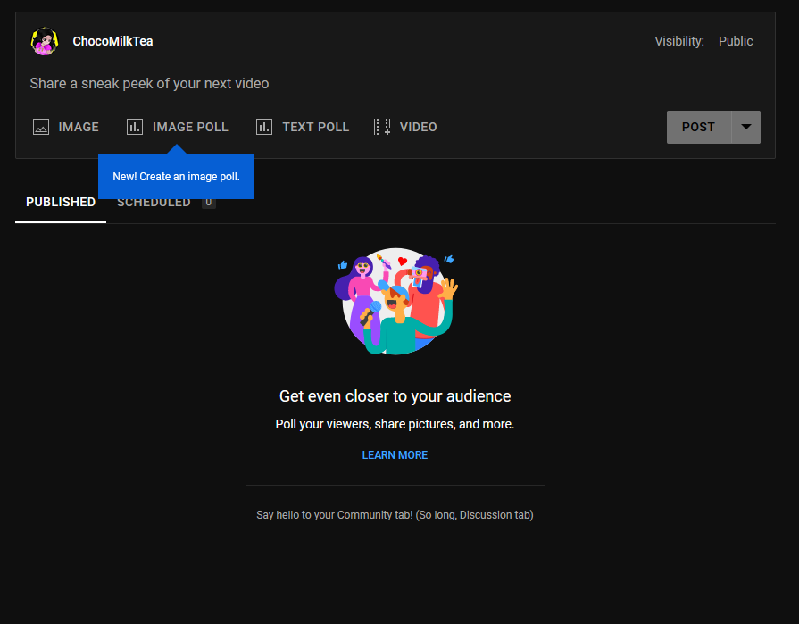 ChocoMilkTeaYT's tweet photo. Hi, #ChocoMilkTeam! o:

Looks like I don't need to wait 500 subs anymore to post stuff on my channel...
https://t.co/bN0iC5J3pZ
#ChocoMilkTeaYT https://t.co/ORno1nvFuT