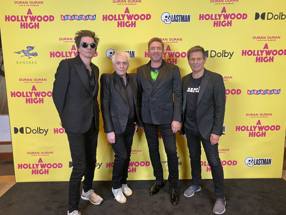 duranduran's tweet photo. In the house! @duranduran @dolbytheatre #ahollywoodhigh #duranduranfilm #duranlive https://t.co/rjJrgJs9CJ