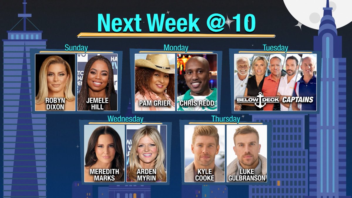 NEXT WEEK on #WWHL 🥳🎉