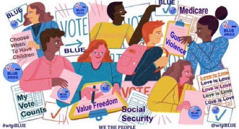 wtpBLUE's tweet photo. 8 de noviembre: ¡solo faltan 11 días! 🗳️
 
¡#VotaAzul para salvar el Seguro Social, Medicare, y sus derechos!
 
"Tienes que votar, votar, votar, votar. Eso es todo; esa es la forma en que avanzamos". -Michelle Obama ❤️
 
#wtpBLUE https://t.co/EAyqA5prpF