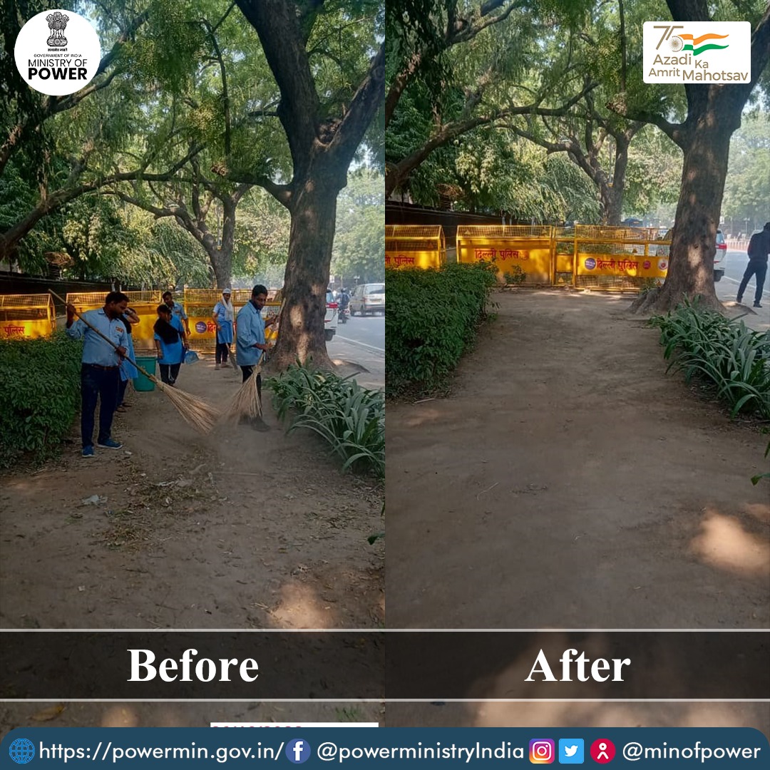 Under Special Campaign 2.0, ministry officials and associated staff are promoting #swachhata and #hygiene by keeping the office interiors and premises pristine. @AmritMahotsav #AmritMahotsav