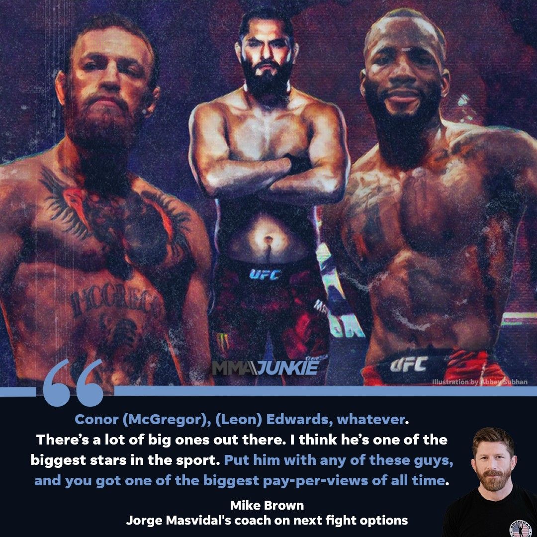 MMAJunkie's tweet photo. Who should Jorge Masvidal fight next?

Full interview: https://t.co/U3mk8zT1hq https://t.co/lMwFV0Cx3M
