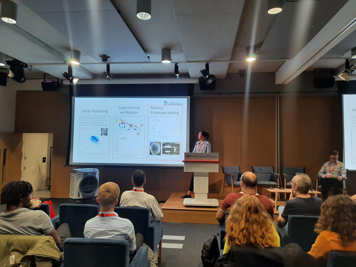 Was a pleasure to present the initial ☢️ prototype work from my PhD at @iop_conferences #NuFor22 a few weeks ago! Very grateful for the engaged audience as a penultimate talk! 

#Microfluidics #MicroTAS #Sensors #Nuclear #Radiochemistry #NuclearForensics #WomenInSTEM #phdlife