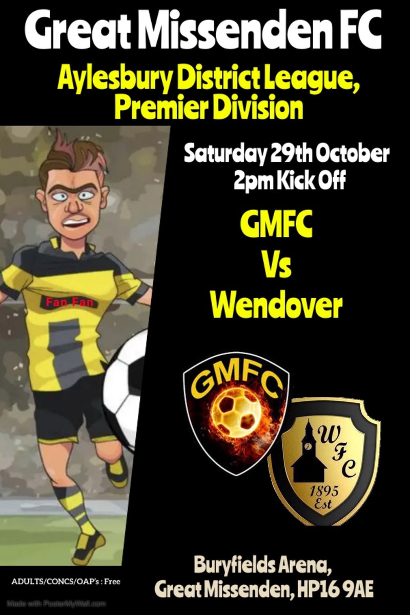 SuperGMFC's tweet photo. After a fine 3-0 win last weekend, the Miss will be hosting @fc_wendover who make the short trip down the A413 for this much anticipated fixture. The supporters will be there in their droves hoping for another mouth watering encounter between two splendid outfits ⚽️ #KickRosner https://t.co/Co1iAYdwip