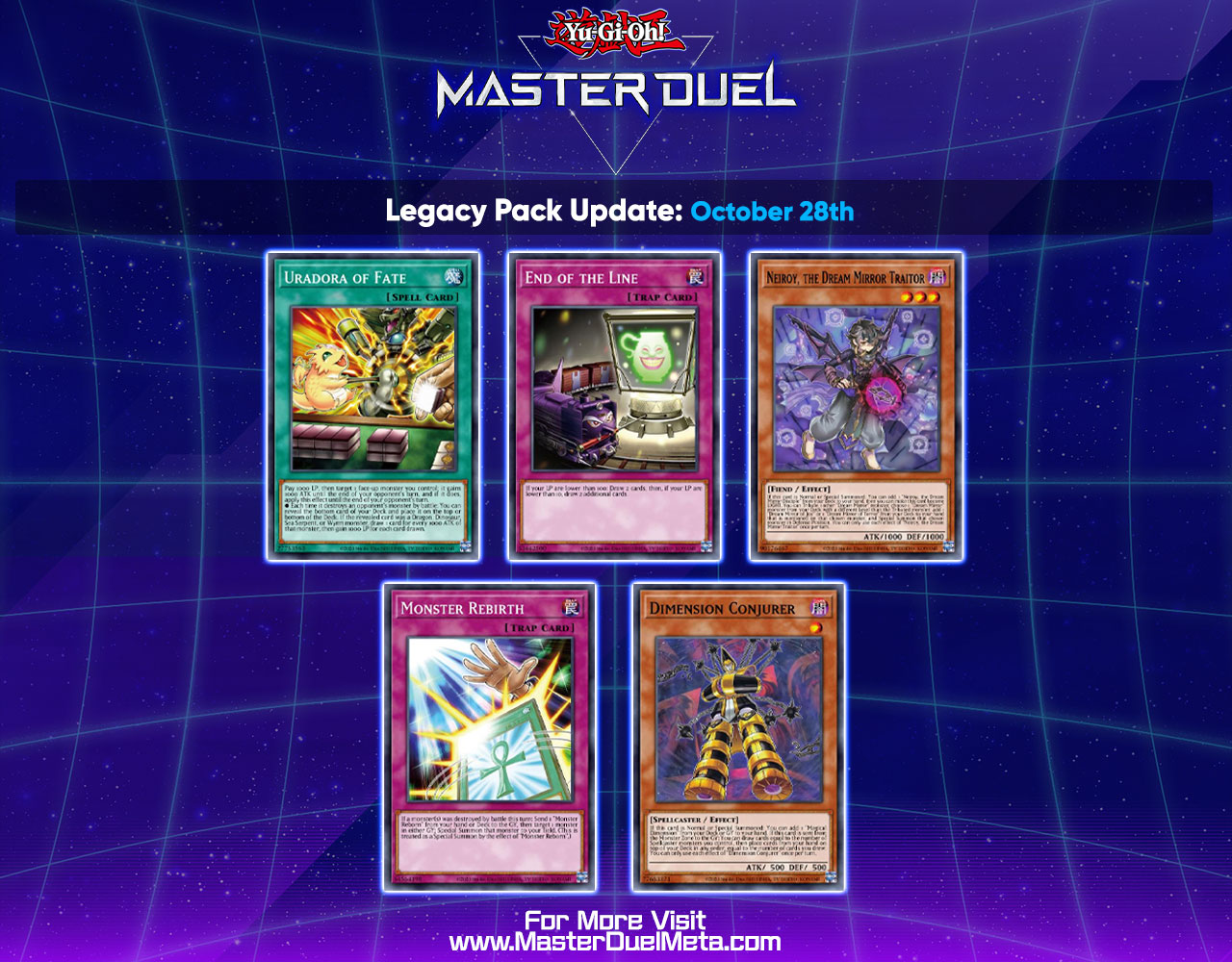 Yu-Gi-Oh! Master Duel Guide on Twitter: "UPDATE: New cards from TCG set  "Battle of Chaos" have been added to the LEGACY PACK card pool! More  details: https://t.co/oMbWuBToNn #MasterDuel #YuGiOh #YuGiOhMasterDuel  #遊戯王マスターデュエル https://t.co ...