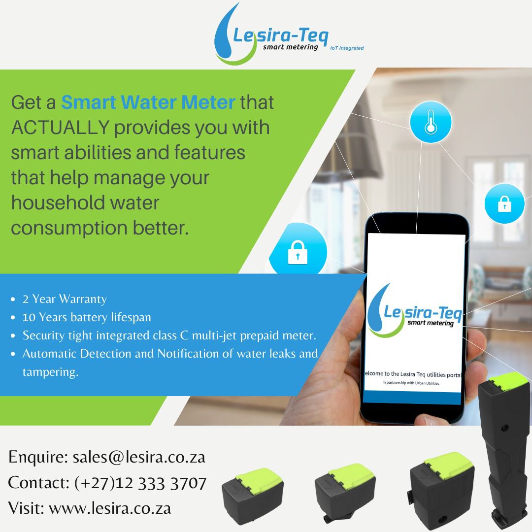 Manage Your Household Water Consumption Better With Our Smart Water Meters

lesira.co.za
#watermanagement #waterpreservation #smartwatermeter