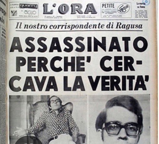 50 anni dalla morte completamente rimossa, azzerata, dimenticata di Giovanni Spampinato #giornalismo #mafia #GiovanniSpampinato #terrorismo