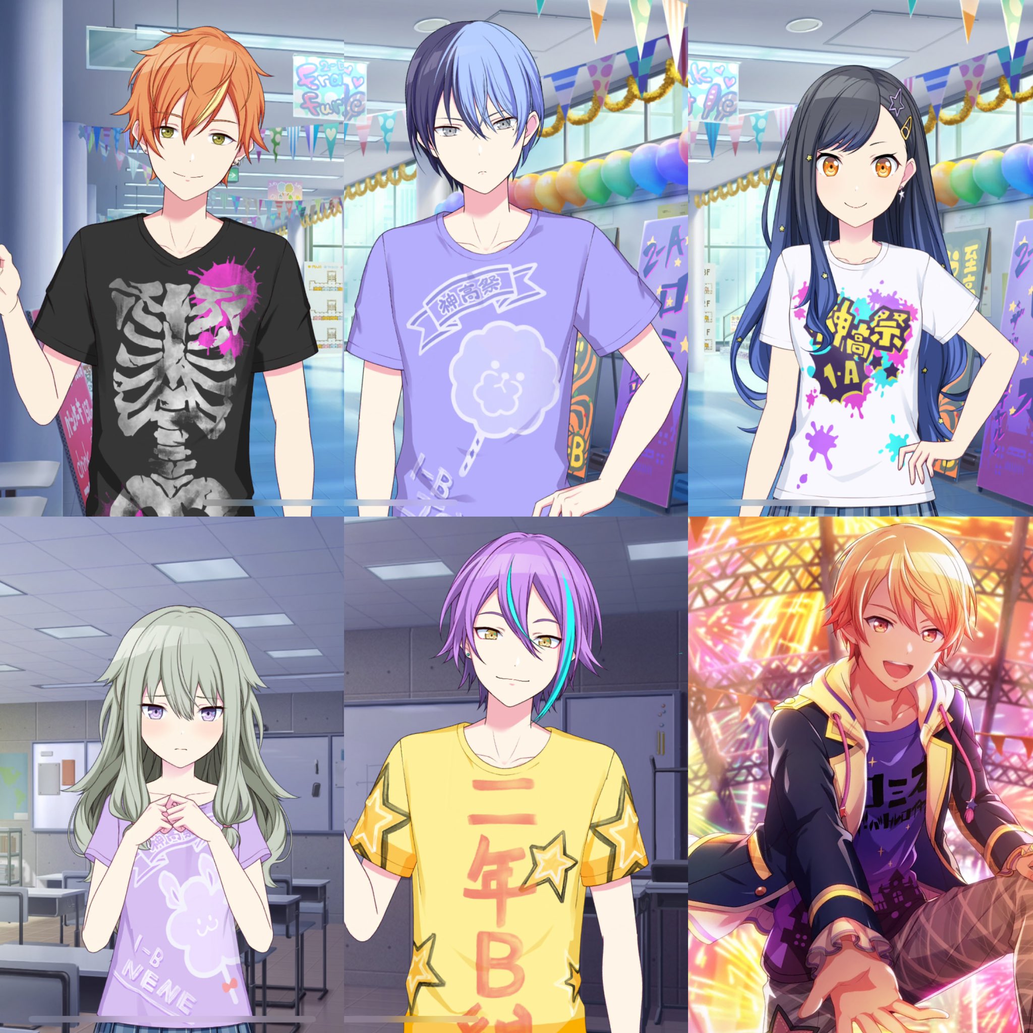 神高文化祭 Tシャツ 2-B （【どれが好き?】宮女文化祭クラスT