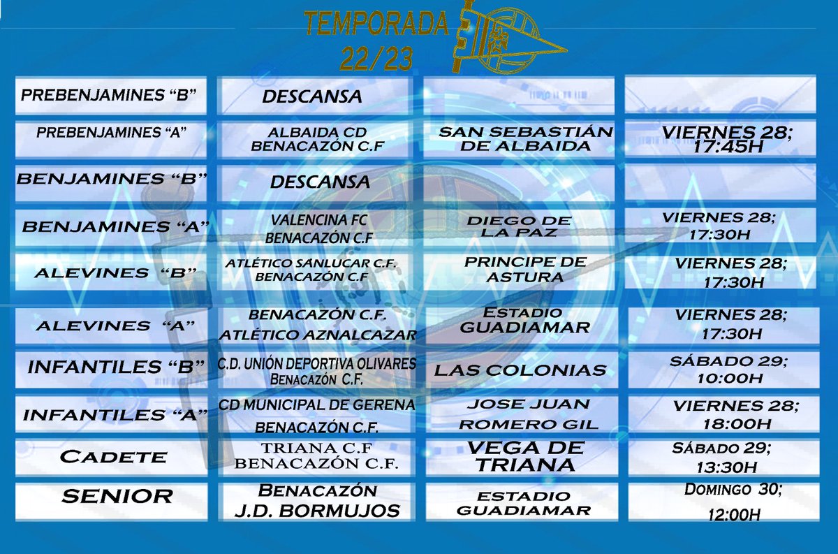Horarios fin de semana