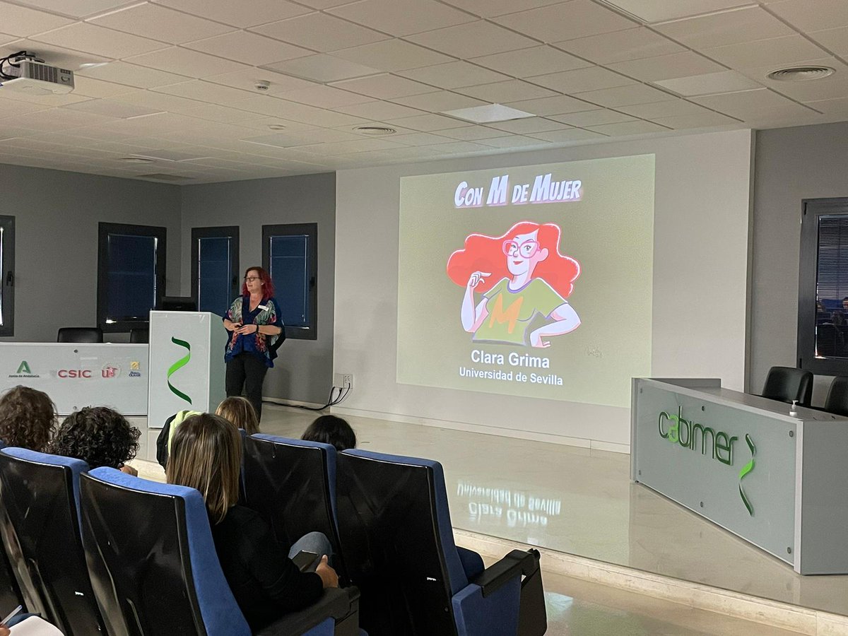 cabimer's tweet photo. Ayer tuvo lugar en nuestro centro la I Jornada de Igualdad en Ciencia con la participación de @ClaraGrima @MaiteHuarteLab y #MaribelGallardo. Estamos muy agradecidos con estas magníficas profesionales y con todos los que asistieron ayer al evento. 

#CABIMER #IJornadaDeIgualdad https://t.co/rkX5DNt50L