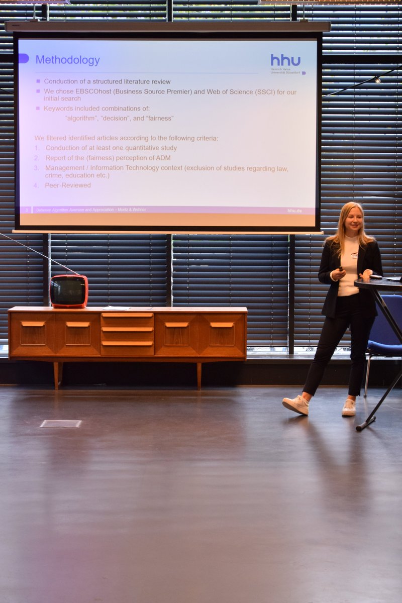 HumaneAI2's tweet photo. 🎉The second day of #FAIRAI2022 has started! Josephine Mago Moritz discussing her #metaanalysis with @MariusWehner1 on (unfairness) of #AlgorithmicDecisionMaking. https://t.co/1M1e7Y5ePX