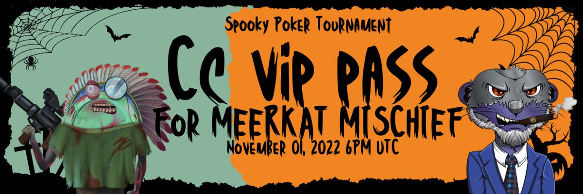 meerkat_mob's tweet image. The #MeerkatMob will be getting spooky at the poker tournament with so many great #NFT projects! Thanks for the invite @CardanoCasino 😈

@TedNationNFT @THE500_CNFT @TheJRneyNFT @WhatTheDuckCNFT @meerkat_mob @spacetrooperNFT @AnimaliensNFT @DDoS_CNFT @ADragonAlliance

#CNFT