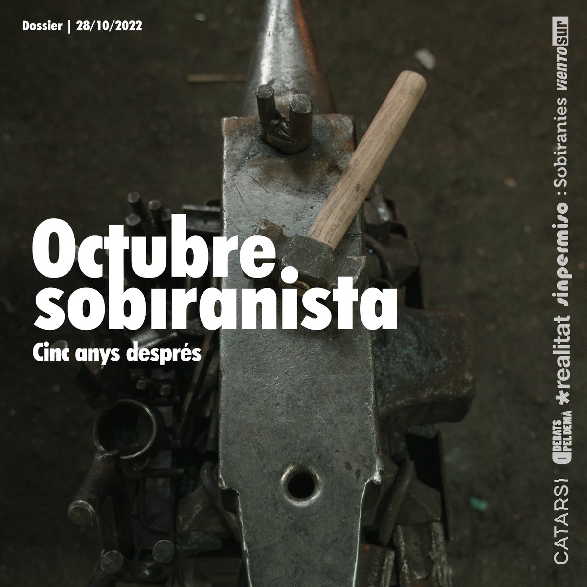 larealitat's tweet photo. ‼️DOSSIER: Octubre sobiranista: 5 anys després

 Avui us presentem una col·laboració amb Catarsi, Debats pel Demà, Sin Permiso, Sobiranies i Viento Sur.

📂Descarrega-te'l a: https://t.co/gfnni6VUcT

📱Llegeix els articles a  https://t.co/wgIAbw5sK8

🧵FIL amb el sumari https://t.co/dLEXBGEmDk