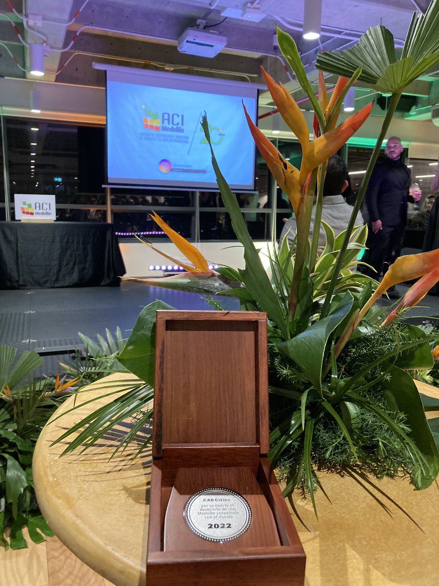 Felicidades a la ACI en sus 20 años. Para <a href="/c40cities/">C40 Cities</a> ha sido una alianza clave para promover el liderazgo de #Medellín, avanzar acciones de cambio climático y apoyar el conocimiento entre ciudades. Gracias por el reconocimiento de nuestra colaboración.