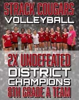 smith16strack's tweet image. Whose house?? Coogs House!! Your back to back undefeated 8th grade Strack A volleyball team!!
Way to go Ladies!!