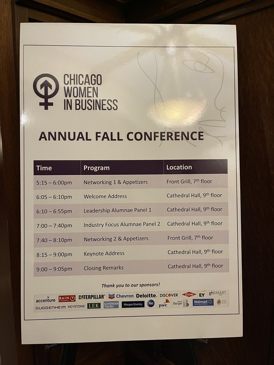 JulieGobin4's tweet photo. So glad to be back f2f to represent @DowNewsroom at the @ChicagoBooth Women in Business Conference #CWiB . Love to talk to those amazing future women leaders. Icing on the cake…@ValerieJarrett as a keynote speaker *starstruck* https://t.co/SMMQOw2z6z