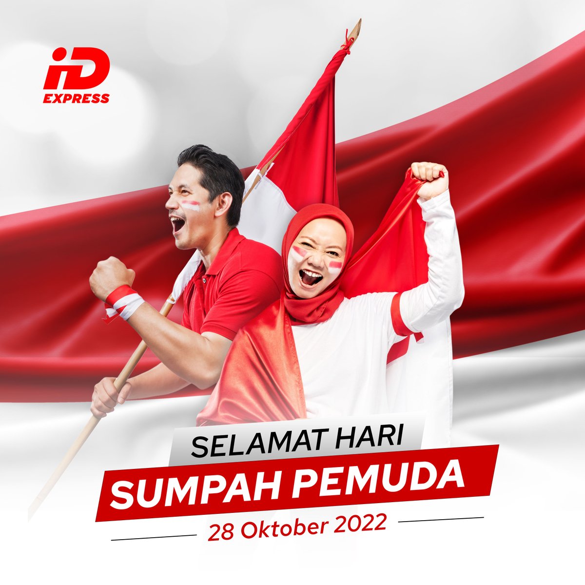 Selamat Hari Sumpah Pemuda iDpeople!

Mari kita lanjutkan perjuangan para pahlawan dengan memberikan yang terbaik untuk Tanah Air tercinta kita

#iDexpress #iDexpressIndonesia #sumpahpemuda2022