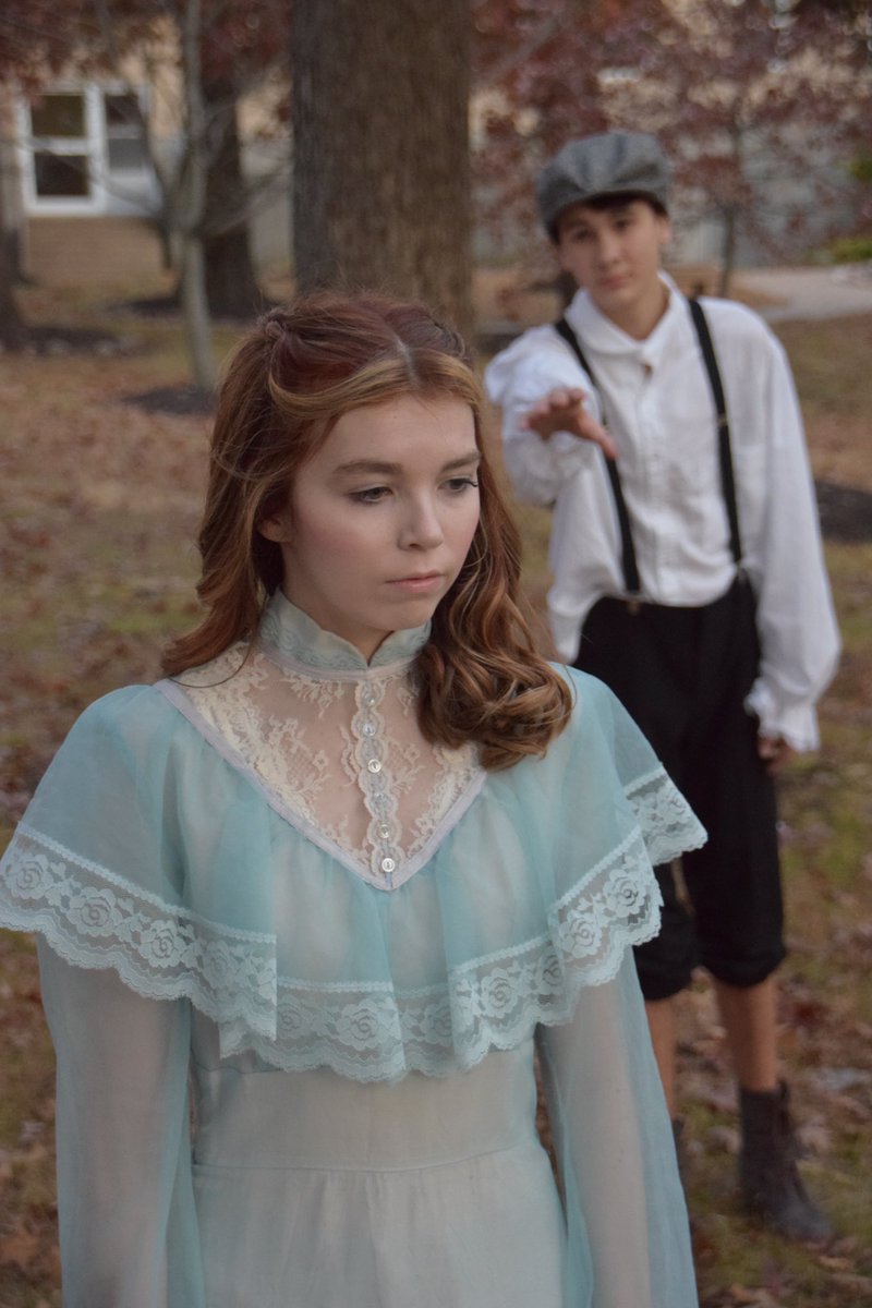 SDHS_performing's tweet photo. Mia Kate (Little Annie) and Will (Anagnos/Jimmy) are gearing up for “The Miracle Worker.” Get your tickets now! Link in bio #sdhsperforming #sdhsperformingarts #sdhstheatre #sdhs https://t.co/RqRHuXM56Z