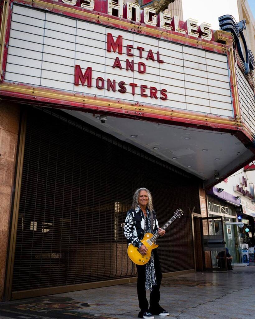 #GibsonTV’s new #MetalAndMonsters Halloween episode ft #KirkHammett, interviewed by @piggydofficial, out now on @gibsonguitar YouTube channel! Youtube.com/gibsonguitar #andrewstuartphotos #leicacamerausa instagr.am/p/CkPYvKQoMoL/