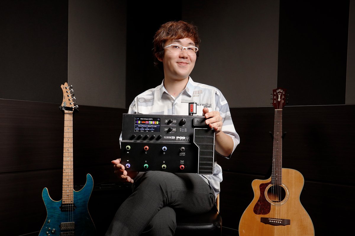 line6japan's tweet photo. 「POD Go Wireless 一言で言えば、完璧」
関西を中心にサポートやセッションなどで活動する辣腕ギタリスト、武良匠氏のインタビュー記事を公開しました。
#Line6 #PODGo #PODGoWireless
▼記事を読む▼
https://t.co/SlOyag3kIx https://t.co/0fiAZJrwOd