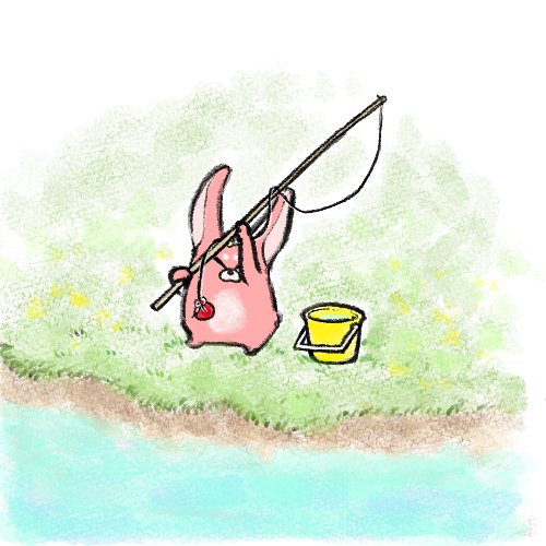 「bucket fishing」 illustration images(Latest)