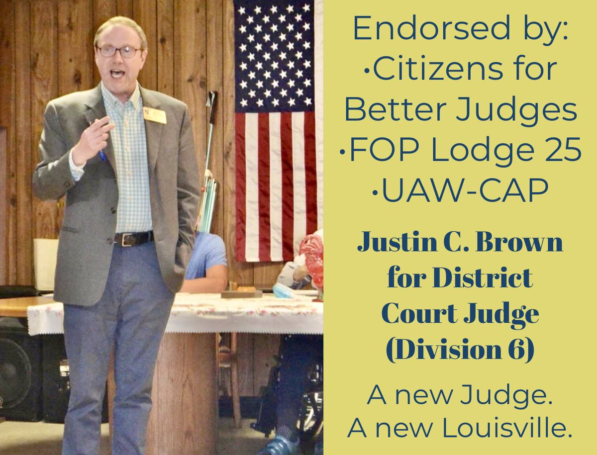 justin4judge's tweet image. Over 18-years of trial experience. 

Vote Justin C. Brown for District Court Judge.