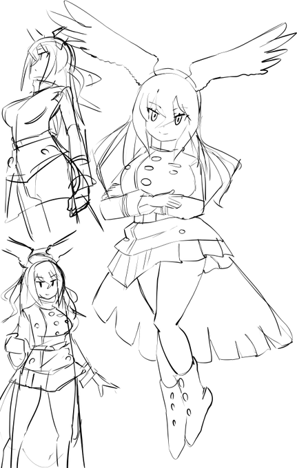 下書きあり模写と描き慣らし 