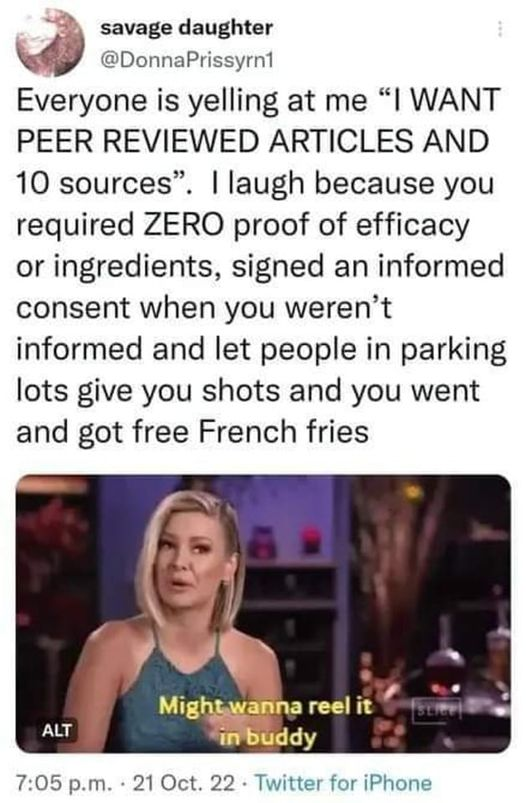 sensibilisesse's tweet photo. Well not they are bribing folks with $20 buck for groceries to poison yourself. 
The dim lights will comply. 

#COVID19 #VaccinesWork to make people rich while they destroy humanity https://t.co/QrWh2WVgGU