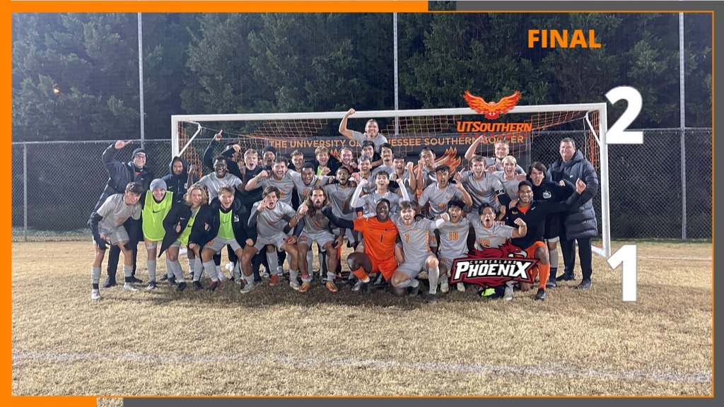uts_firehawks's tweet photo. FINAL: Men's soccer defeats Cumberland to win the MSC regular season championship.#gofirehawks #GameOn https://t.co/4J8vFK3f73