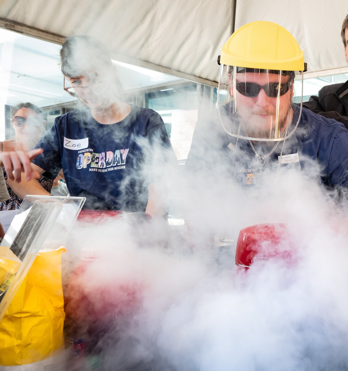 ChemCentre's tweet photo. Chemistry is everywhere, you can even eat it! Try liquid nitrogen icecream at #ChemCentreOpenDay Sat 5 Nov. Its free! Discover more about the cool science being done at ChemCentre. Don't miss out! https://t.co/bvcHwAONmq
#perthisok #perthscience #whatsonperth #perthstem https://t.co/OOfl3JBbIe