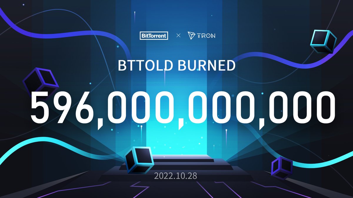 🔥60.2% of 990 Billion #BTTOLD now burned! 💠With #BitTorrentChain and the #BTT redenomination plan launched, the community participated in the #BTT redenomination plan and swap(burned)596,090,163,174 #BTTOLD into the new $BTT. How to Swap #BTTOLD: medium.com/@BitTorrent/tu…