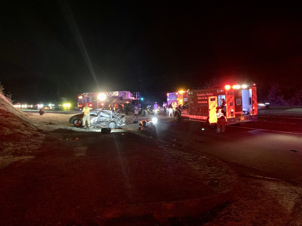 TVF&R on Twitter "Firefighters are onscene of a vehicle collision at