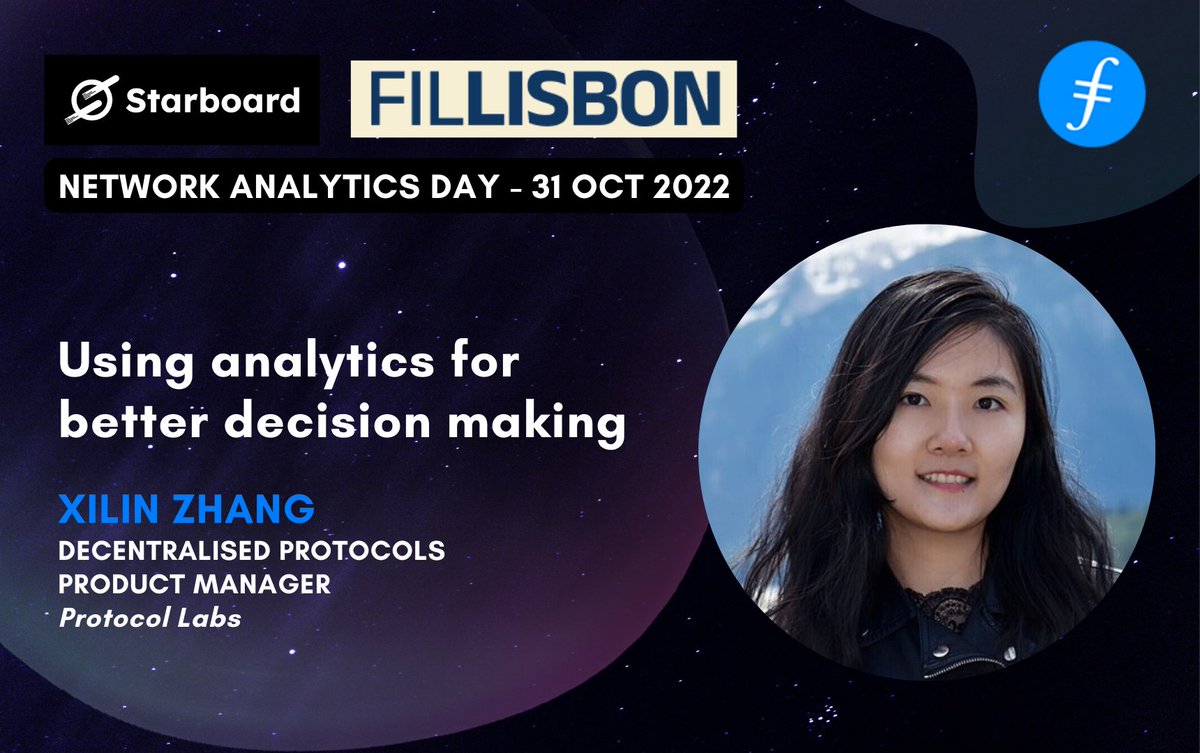 Starboard_V's tweet photo. 📢 Speaker Spotlight📢 #FilecoinPlus clients can now look forward to an easier onboarding process for their data! Learn all about it from @protocollabs' Xilin Zhang.
Starboard's #NetworkAnalyticsDay is on 31 Oct '22 at #FILLisbon. Sign up now➡️ https://t.co/HW3QpyqNHo https://t.co/Mo4ILcuZWA