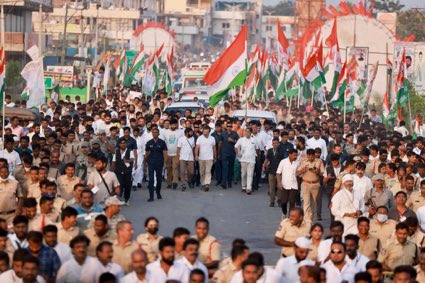 RT @SevadalHYD: Do we need to say more? Wave of change is turning into a Tsunami! #BharatJodoYatra https://t.co/rUEOZL8x3Z